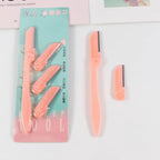 4pcs/Set Eyebrow Trimmer Eye Brow Razor Face Body Hair Removal Shaver Eyebrow Blades Scissors Women Profiler Beauty Makeup Tools