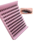 MIAOJIE DIY Clusters Eyelashes 0.07mm D Curl 9-16mm Mixed Natural Eyelash Extension DD Curl Personal Eyelash Cluster Makeup Tool