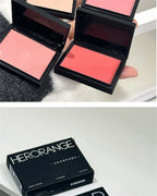 Low Saturation Silky Bean Paste Red Rouge Powder Single Color Natural Matte Cheek Blush Makeup Face Contouring Cheek Tint