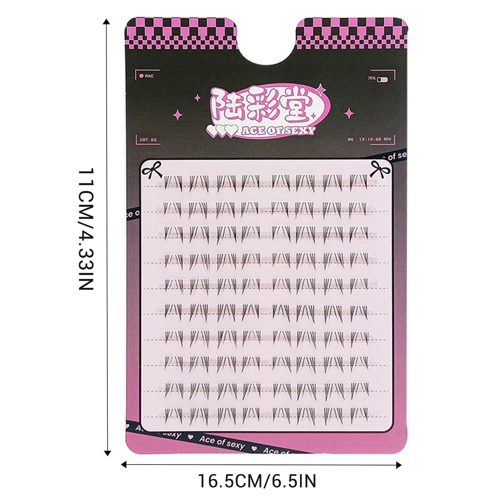 6-7mm ACE Dense Cat Korean Lower Eyelashes Air Fairy Fake Eyelash Segmented Natural Under Lashes Extension Manga Eye Makeup Tool