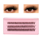 DIY Cluster Lash Large Capacity Mixed Lengths Curl Dense Eyelash Extension 3D Wispy Lash Suitable for Party and Stage Makeup