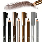 2 In 1 Eyebrow Pencil With Brush Sweat Proof Eyeliner Makeup Pen Professional Defining & Filling Tool Easy Application Cosmetics