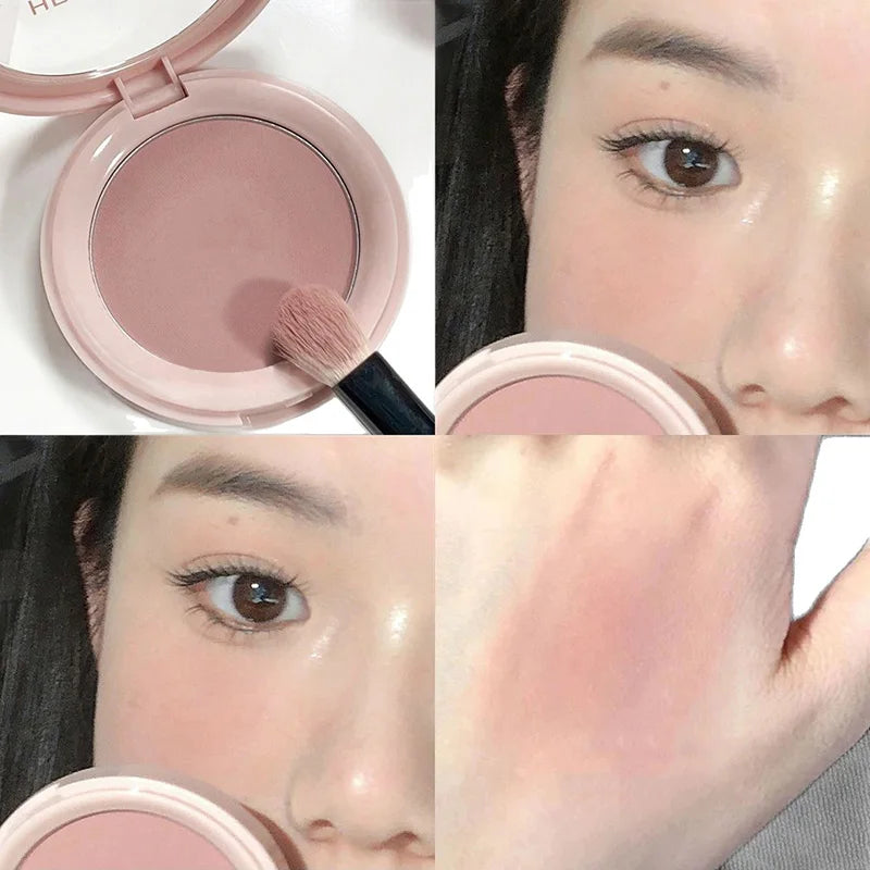 Apricot Pink Cheek Contour Tint Creamy Matte Blusher Cosmetics Vitality Girl Nude Makeup Natural Smudge Soft Focus Blush Makeup