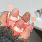 QIBEST New Velvet Matte Liquid Blusher Sponge Head Rendering Moisturizing Long-lasting Beauty Natural Cheek Face Blush Makeup