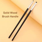 Soft Hairs Eye Makeup Brush Plastic Handle Small Tapered Brush for for Highlighting Eyeshadow/Sleeping Silkworms/Under Eyes