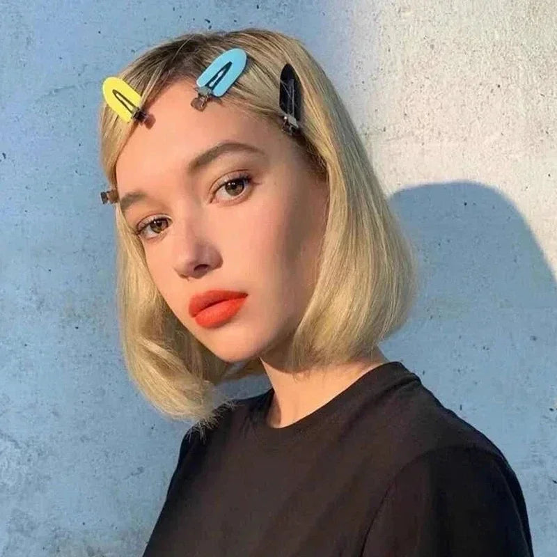 2/4Pcs Acetic No Bend Seamless Hair Clips Side Bangs Barrette Makeup Washing Face Accessories Women Girls Styling Hairpin Coffee
