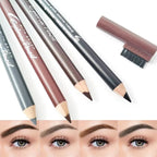 2 In 1 Eyebrow Pencil With Brush Sweat Proof Eyeliner Makeup Pen Professional Defining & Filling Tool Easy Application Cosmetics