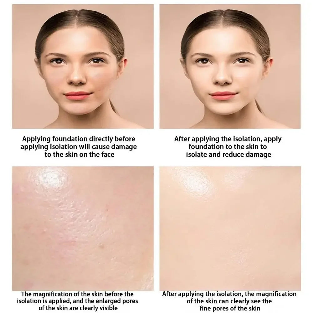 Makeup Primer Breathable BB Cream Not Sticky Face Foundation Intensive Moisturizes Provide Deep Moisture Helps Brighten Skin