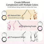 Transparent White Pressed Powder Oil Control Silky Soft Focus Foundation Palette Concealer Brighten Modifying Dullness Makeup