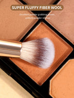 MAANGE 4pcs Basic Makeup Brushes Set With Box Dual-ended Foundations Powder Blush Details for Eyeshadow Brushes Beginner Travel