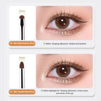 Soft Hairs Eye Makeup Brush Plastic Handle Small Tapered Brush for for Highlighting Eyeshadow/Sleeping Silkworms/Under Eyes