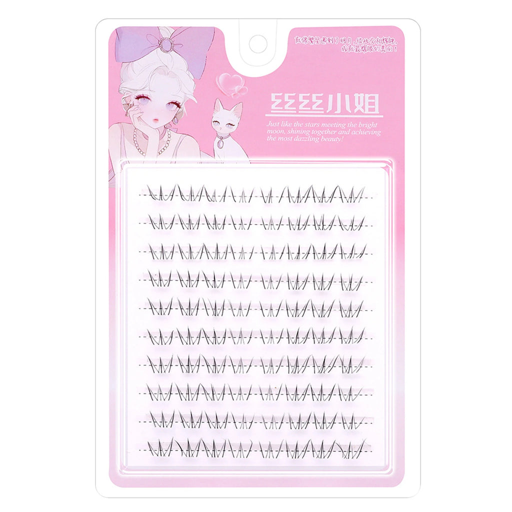 6-7mm ACE Dense Cat Korean Lower Eyelashes Air Fairy Fake Eyelash Segmented Natural Under Lashes Extension Manga Eye Makeup Tool