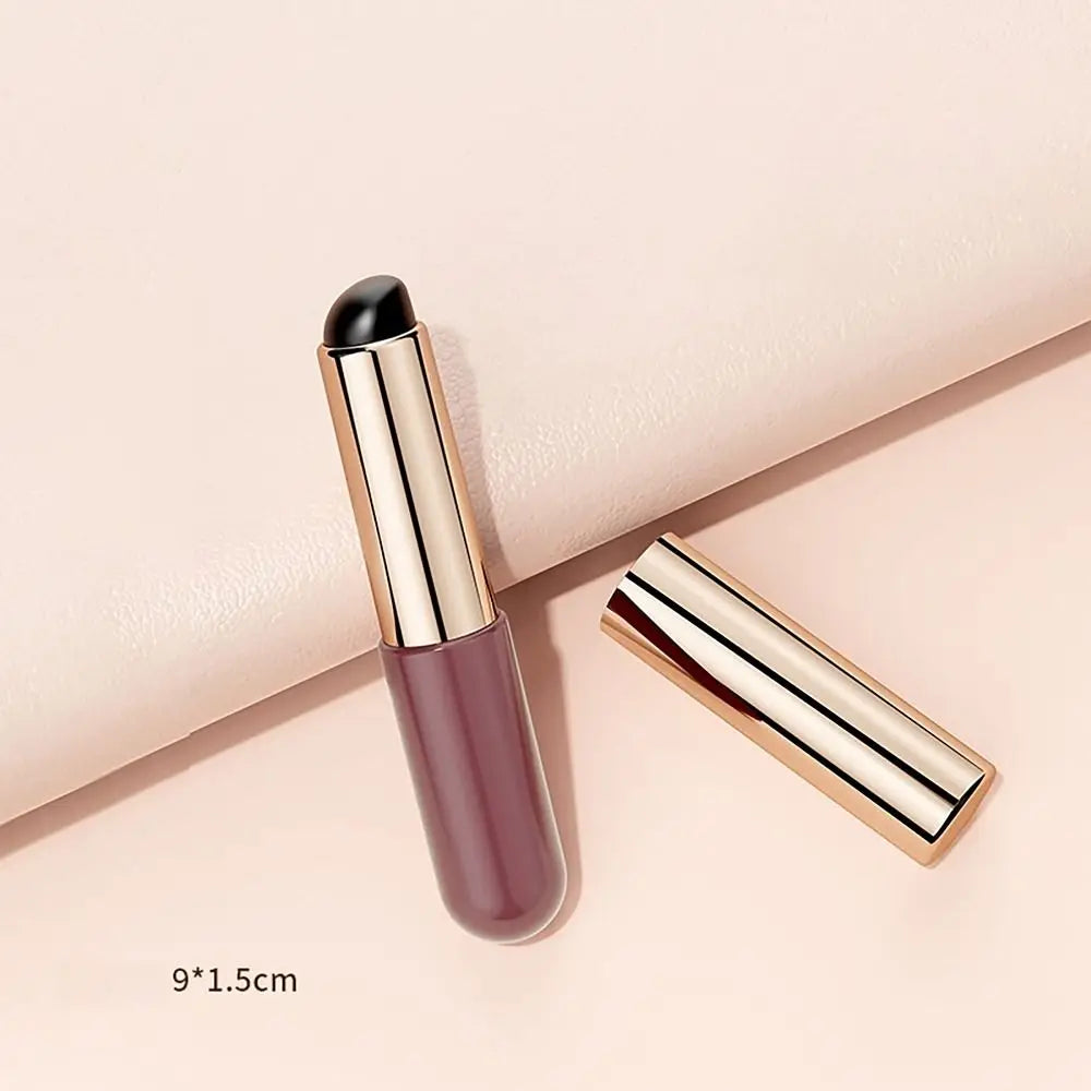 Silicone Angled Round Head Lip Brushes Lipstick Brush Applicator Reusable Multi Functional Lip Brushes Lip Gloss Makeup Brushes