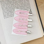 2/4Pcs Acetic No Bend Seamless Hair Clips Side Bangs Barrette Makeup Washing Face Accessories Women Girls Styling Hairpin Coffee