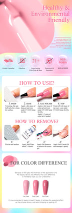 MEET ACROSS 7ml Dark Color Glitter Top Coat Gel For Nails Brocade Powder 2 In 1 Chameleon Nail Art Gel Varnish Manicure