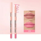 USHAS Matte Lip Liner Pencil Nude Lasting Smooth Application for Perfect Outline & Filling High Pigment Lipstick Contour Makeup