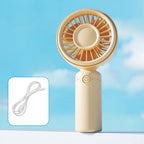 New Mini Fan Portable Mini USB Rechargeable Quiet Fans Table Makeup Eyelash Cooler Kids Outdoor Office Travel Air Cooler Fan