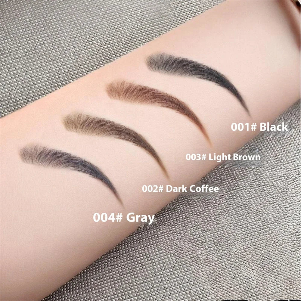 2 In 1 Eyebrow Pencil With Brush Sweat Proof Eyeliner Makeup Pen Professional Defining & Filling Tool Easy Application Cosmetics