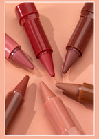 Lipstick Contouring Pencil Lip Liner 6 Color Velvet Matte Waterproof Long Lasting Smudge Proof Lip Stick Lips Makeup Cosmetic