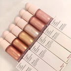 Hot Positive Light Liquid Luminizer 3D Face Contour Liquid Bronzer Shade Long Lasting Waterproof Brighten Makeup Glossy Lipstick