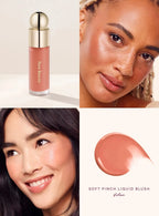 Rare Beauty Long-lasting Ultra-pigmented Liquid Blush Mistake-proof Seamless Airy Lightweight Worth Virtue Hope Joy Blush Makeup