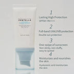 SKIN1004 Centella Hyalu-Cica Skincare Set – Face Moisture Cream 75ml + Sunscreen SPF50+ PA++++ 50ml, Deep Hydration & Sun Care