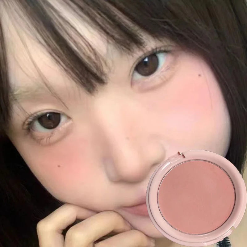 Apricot Pink Cheek Contour Tint Creamy Matte Blusher Cosmetics Vitality Girl Nude Makeup Natural Smudge Soft Focus Blush Makeup