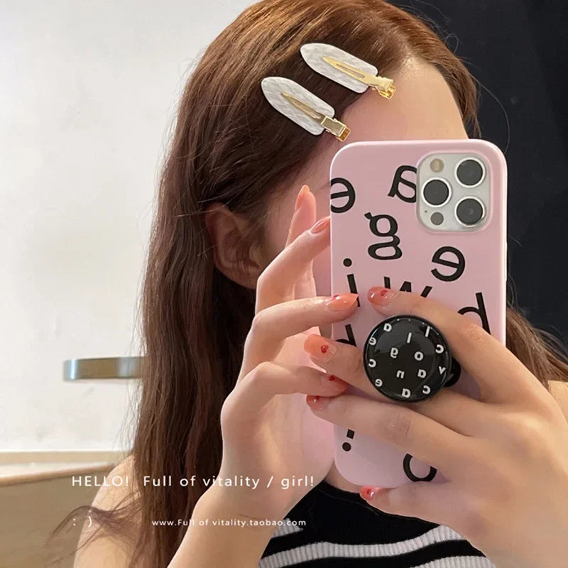 2/4Pcs Acetic No Bend Seamless Hair Clips Side Bangs Barrette Makeup Washing Face Accessories Women Girls Styling Hairpin Coffee