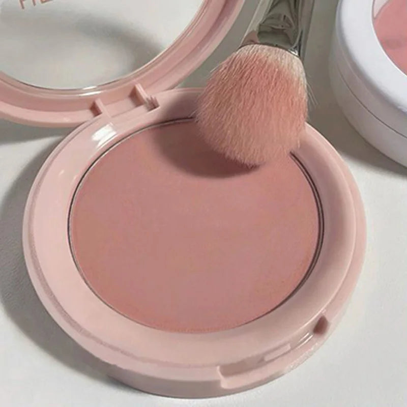 Apricot Pink Cheek Contour Tint Creamy Matte Blusher Cosmetics Vitality Girl Nude Makeup Natural Smudge Soft Focus Blush Makeup