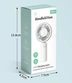 New Mini Fan Portable Mini USB Rechargeable Quiet Fans Table Makeup Eyelash Cooler Kids Outdoor Office Travel Air Cooler Fan