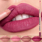 USHAS Matte Lip Liner Pencil Nude Lasting Smooth Application for Perfect Outline & Filling High Pigment Lipstick Contour Makeup