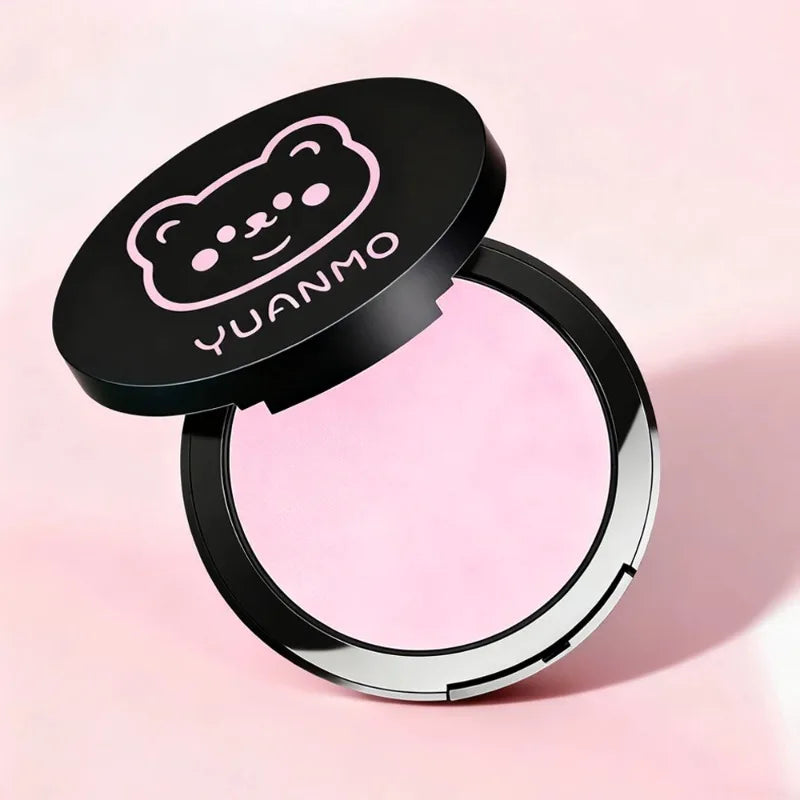Transparent White Pressed Powder Oil Control Silky Soft Focus Foundation Palette Concealer Brighten Modifying Dullness Makeup
