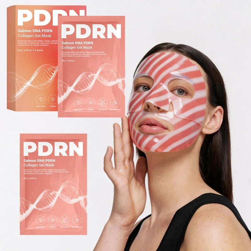 Niacinamide Pdrn Salmon Facial Mask,Collagen Moisturizing Repairing Mask,Smoothing Brightening Multi-effect Daily Skincare Mask