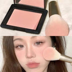 Low Saturation Silky Bean Paste Red Rouge Powder Single Color Natural Matte Cheek Blush Makeup Face Contouring Cheek Tint