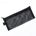 Makeup Brush Travel Case Cosmetic Toiletry Bag Organizer for Men Women Beauty Tools Zipper Mesh Pouch Wash Storage Pencil Case