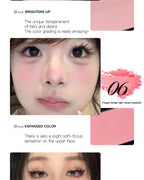 Low Saturation Silky Bean Paste Red Rouge Powder Single Color Natural Matte Cheek Blush Makeup Face Contouring Cheek Tint