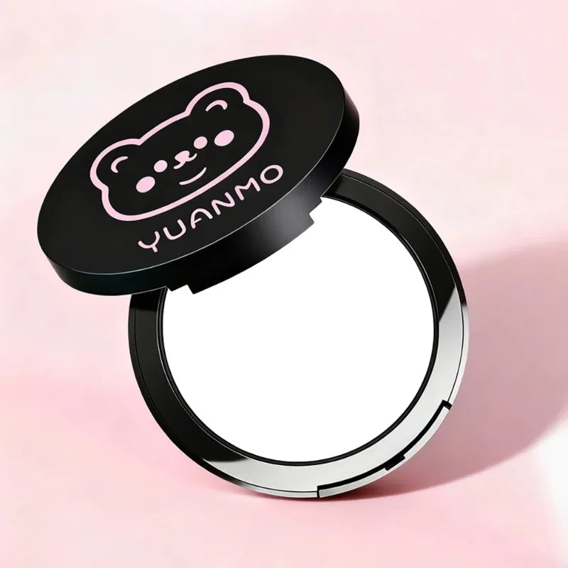Transparent White Pressed Powder Oil Control Silky Soft Focus Foundation Palette Concealer Brighten Modifying Dullness Makeup