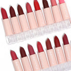 CmaaDu 15Color Pro 24HR Weightless Colour Matte Nude Velvet Liquid Rich Matte Finish Lipstick Lipgloss Waterproof Lip Makeup