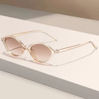 Sexy Small Oval Leopard Sunglasses Women Lovely Ins No Makeup Plain Glasses Frame Men Eyewear Cute Decorative Computer Glasses