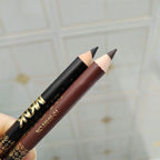 Wooden Dual-use Black Eyeliner Eyebrow Highgloss Pencil 3 In 1 Lasting Non Smudg White Silkworm Brighten Eye Shadow Stick Makeup