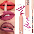 USHAS Matte Lip Liner Pencil Nude Lasting Smooth Application for Perfect Outline & Filling High Pigment Lipstick Contour Makeup