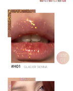 HERORANGE Glittering Mirror Lip Glaze, Watery Shimmering Light Lip Gloss Makeup 6 Colors, Hydrating Moisturizing, Long Lasting