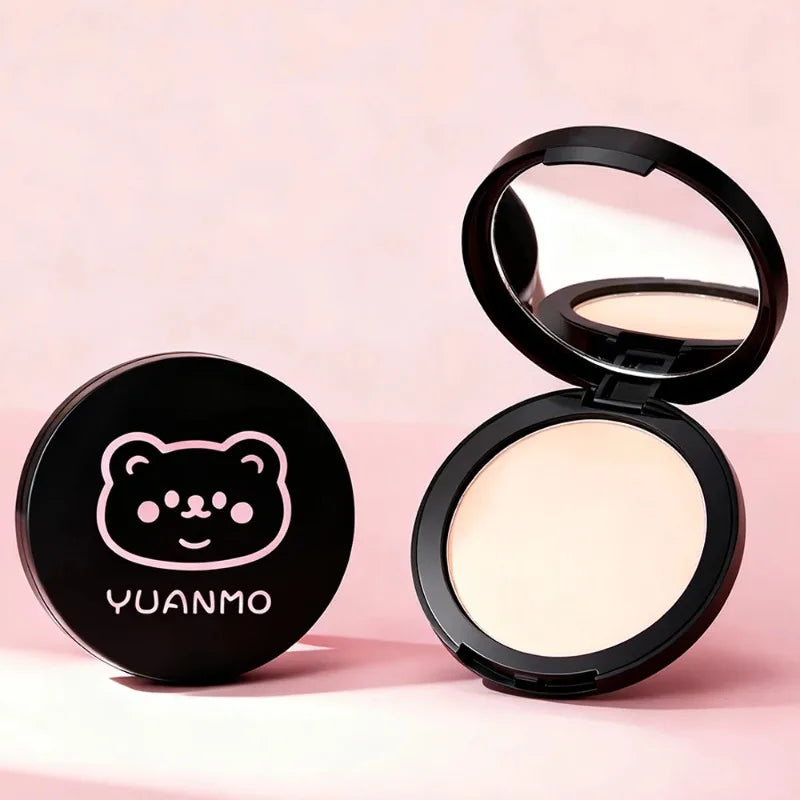 Transparent White Pressed Powder Oil Control Silky Soft Focus Foundation Palette Concealer Brighten Modifying Dullness Makeup