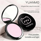 Transparent White Pressed Powder Oil Control Silky Soft Focus Foundation Palette Concealer Brighten Modifying Dullness Makeup