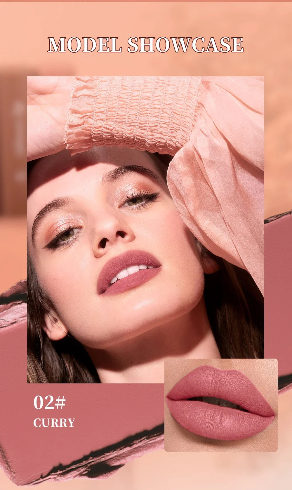 Lipstick Contouring Pencil Lip Liner 6 Color Velvet Matte Waterproof Long Lasting Smudge Proof Lip Stick Lips Makeup Cosmetic