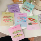 Geometry Traceless Hairpin Cute Cherry Bangs Clip Fruit Hairpin Duckbill Clip Korean Style Makeup Hair Clip Kids