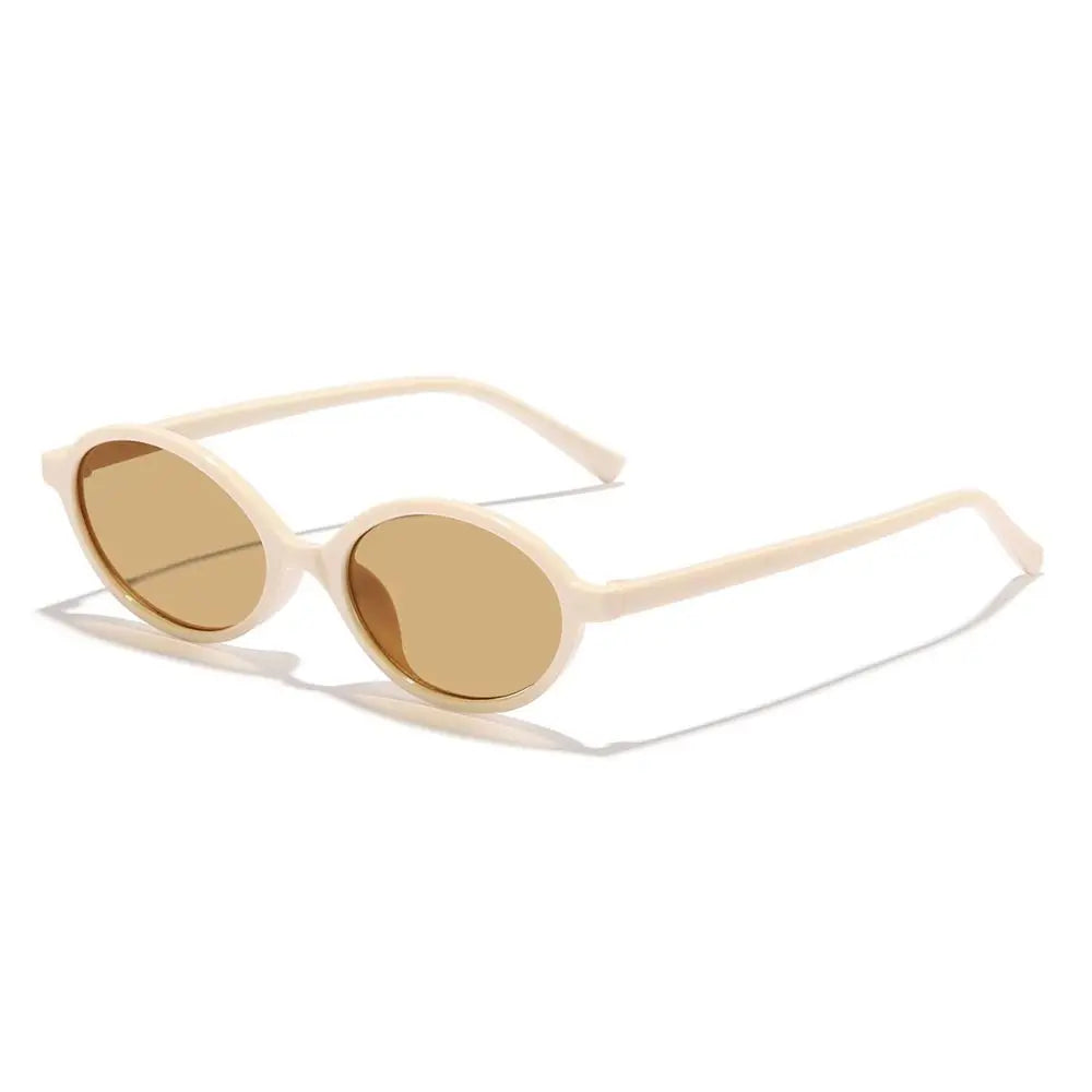 Sexy Small Oval Leopard Sunglasses Women Lovely Ins No Makeup Plain Glasses Frame Men Eyewear Cute Decorative Computer Glasses