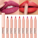 USHAS Matte Lip Liner Pencil Nude Lasting Smooth Application for Perfect Outline & Filling High Pigment Lipstick Contour Makeup