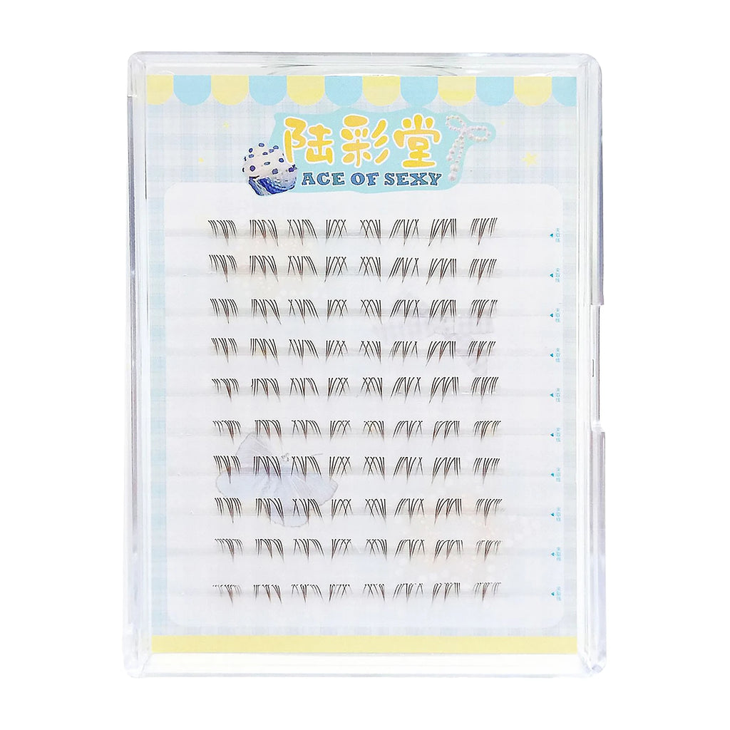6-7mm ACE Dense Cat Korean Lower Eyelashes Air Fairy Fake Eyelash Segmented Natural Under Lashes Extension Manga Eye Makeup Tool