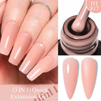 MEET ACROSS 7ml Dark Color Glitter Top Coat Gel For Nails Brocade Powder 2 In 1 Chameleon Nail Art Gel Varnish Manicure